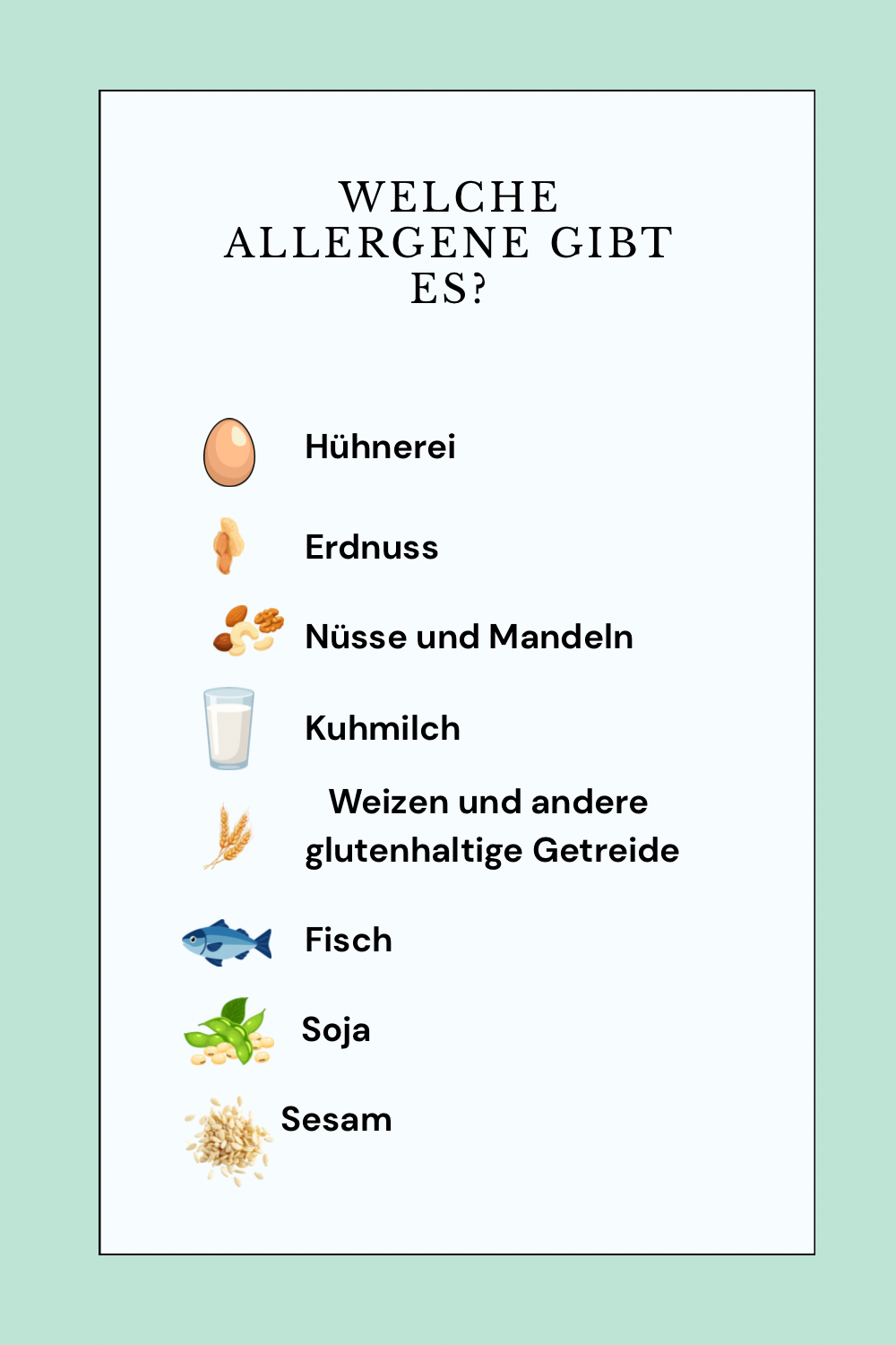 Welche Allergene gibt es